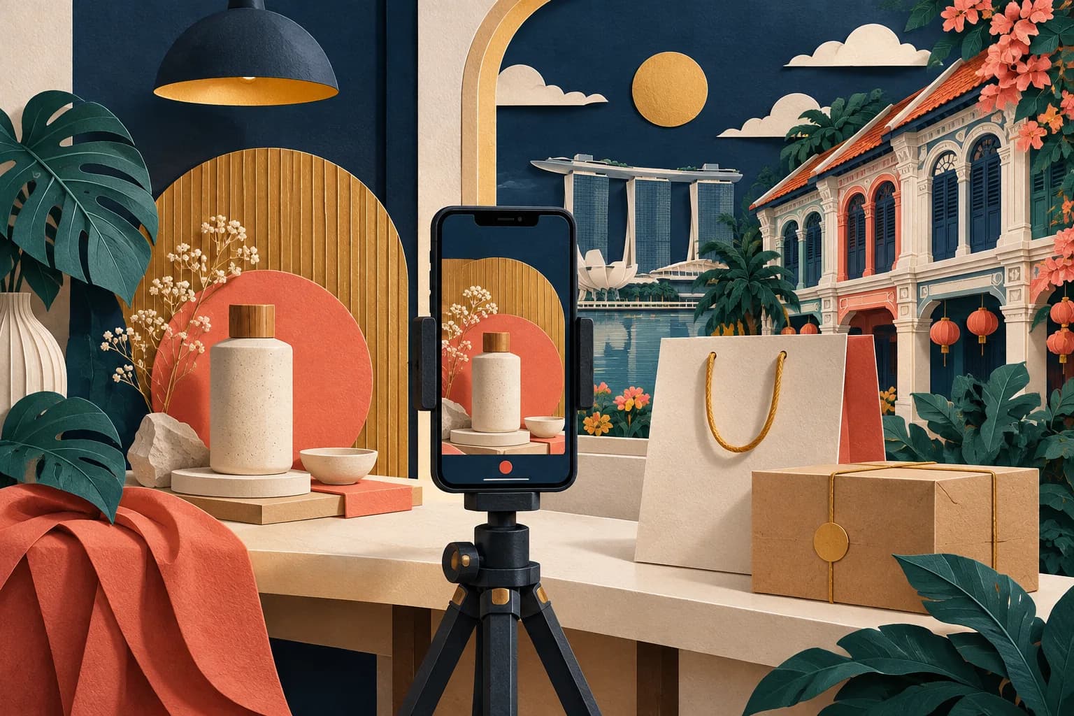 Setting up a video-led online shop in Singapore.