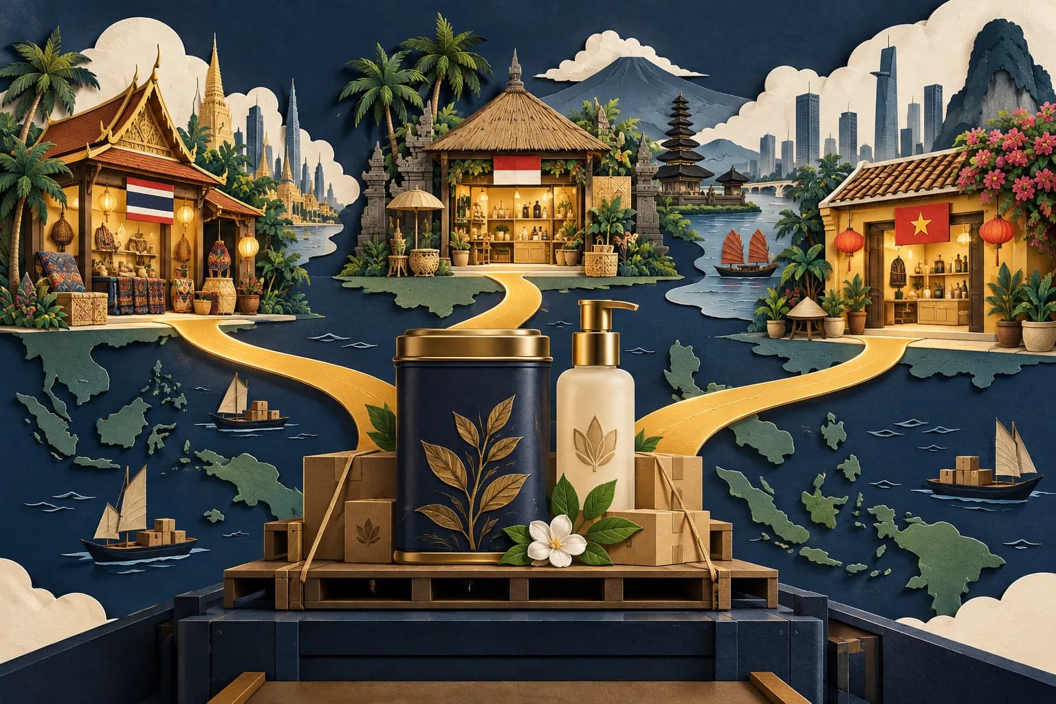 Indian brands distributing products across Southeast Asian markets.