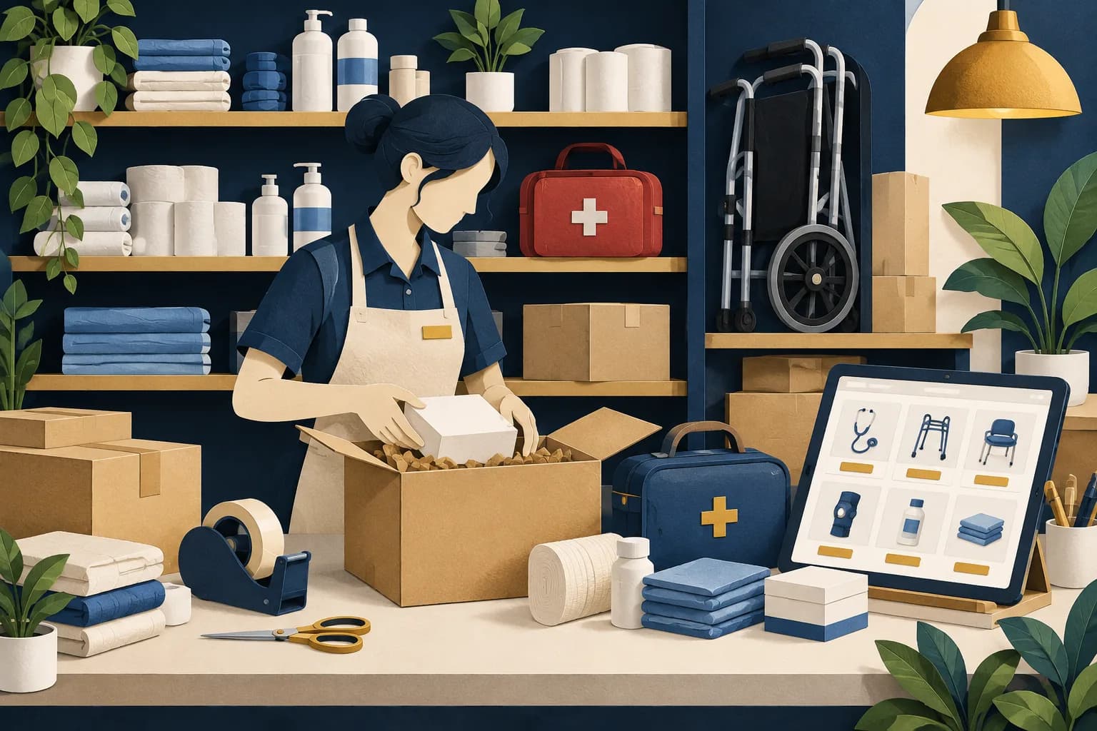 Illustrative healthcare product fulfilment for an ecommerce case study.