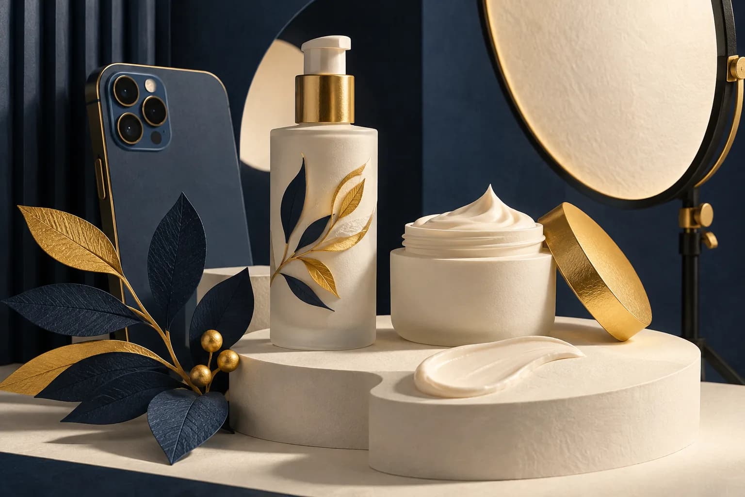 Skincare product photography and content for online marketplaces.
