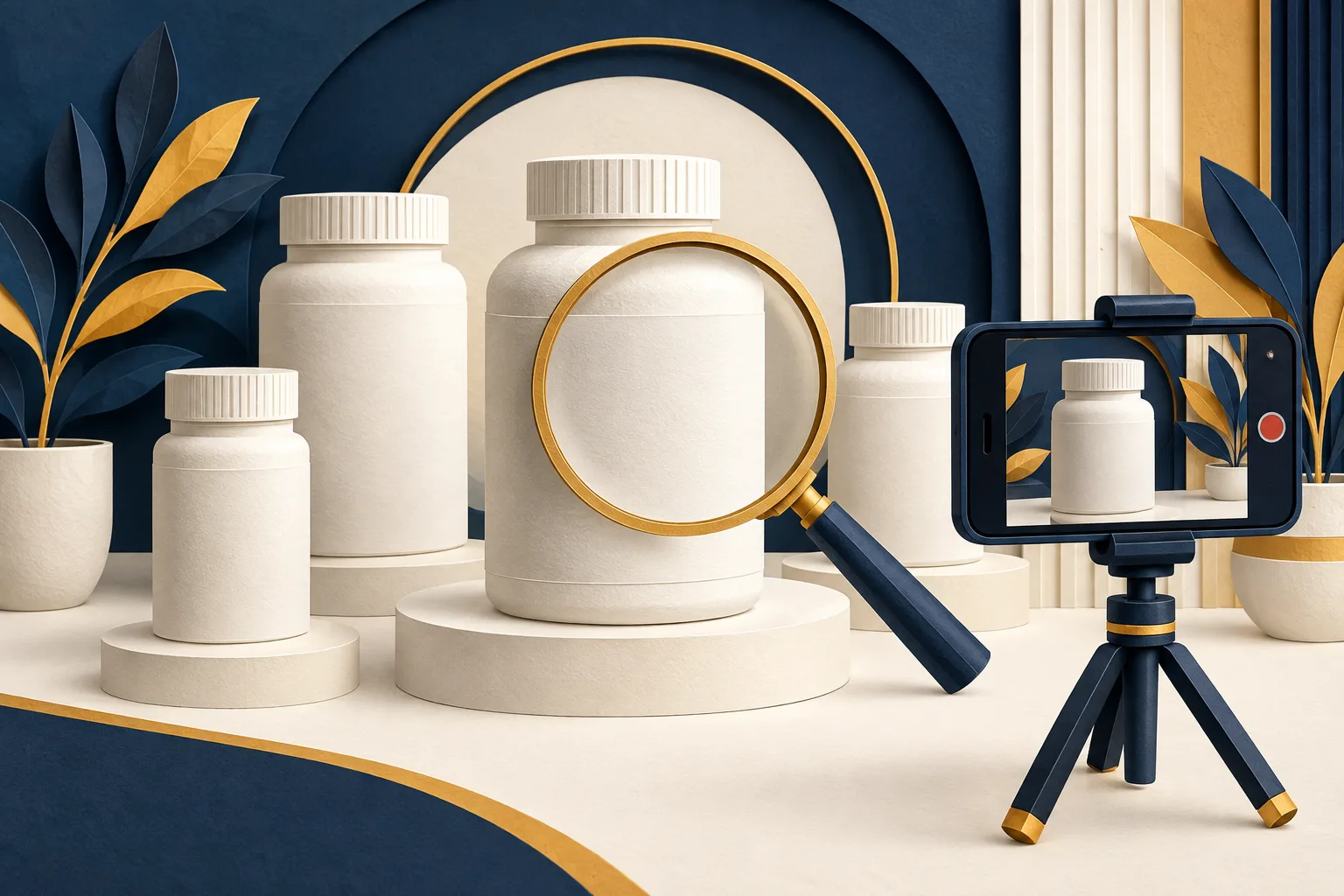 Clear supplement product information and marketplace content.